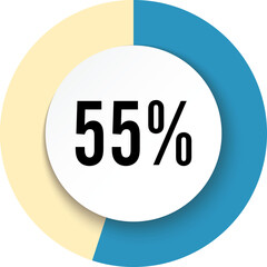 Circle 55 percent