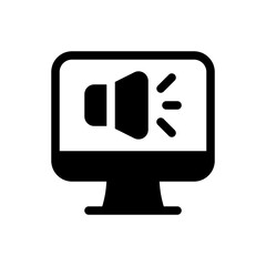 online marketing glyph icon