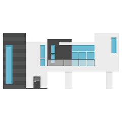 A modern house or home. Modern building and architecture.