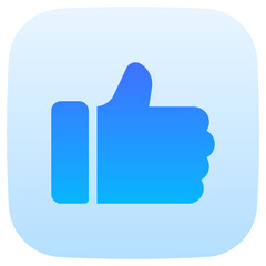 like flat gradient icon