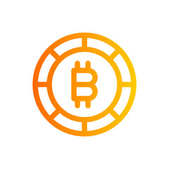 bitcoin gradient icon