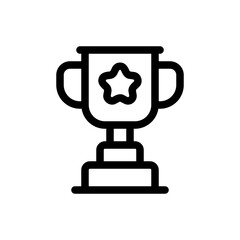 trophy line icon