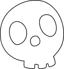 Halloween Skull Illustration. Halloween decorations