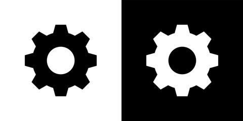 Settings, gear, setup icon vector in clipart style