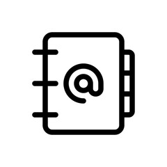 agenda line icon