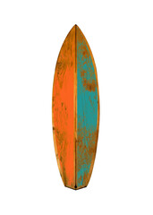 vintage wooden fishboard shortboard surfboard, retro styles. - 523949052