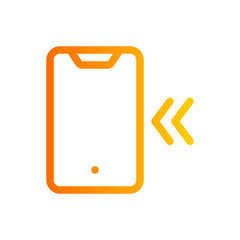 incoming gradient icon