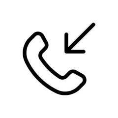 incomming call line icon
