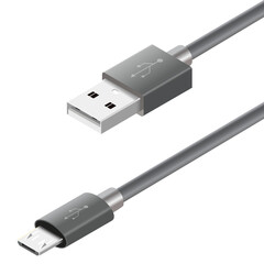 Black micro USB cables