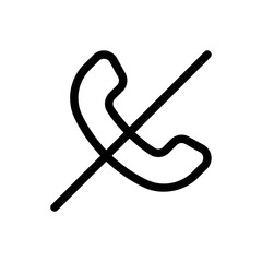 no phone line icon