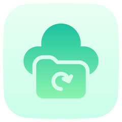 backup file flat gradient icon