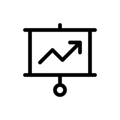 growth chart line icon