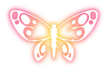 Collection of butterfly neon