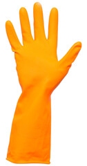 Protective rubber glove.