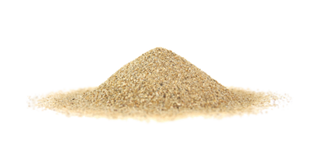 pile desert sand explosion isolated on transparent background png file