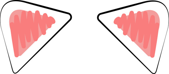 Cat ears, simple sign