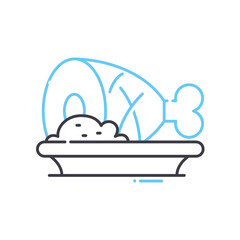 loli pop line icon, outline symbol, vector illustration, concept sign