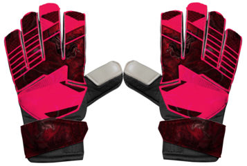 Pink and black goalkeeper glove