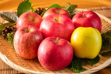 Fototapeta na wymiar 日本のリンゴの品種(2)