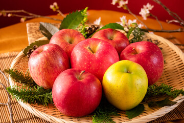 日本のりんごの品種(1) - obrazy, fototapety, plakaty