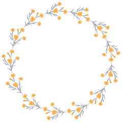 Floral Wreath Frame 