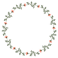 Floral Wreath Frame 
