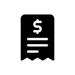 receipt glyph icon
