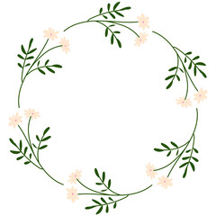Floral Wreath Frame 