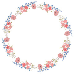 Obraz premium Floral Wreath Frame 