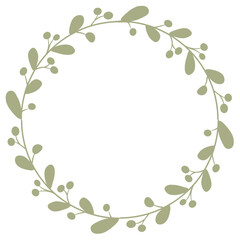 Obraz premium Floral Wreath Frame 