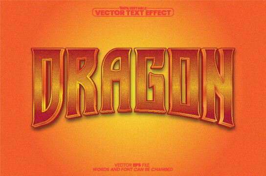 dragon text effect, animal text effect