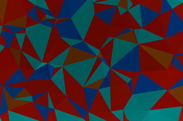 Fototapeta premium Polygonal design for your web site. Multicolor Rainbow vector abstract mosaic backdrop Glitter abstract illustration with an elegant design.