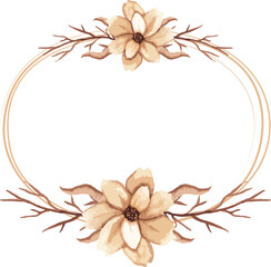 watercolor floral art set minimal style