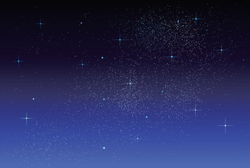 Fototapeta premium ベクター背景素材_夜空