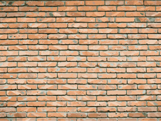 Red brick wall seamless Vector illustration background - texture pattern for continuous replicate.