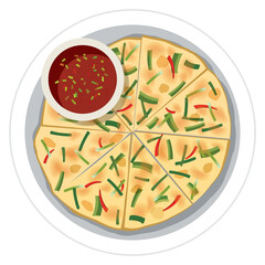 buchimgae korean food.