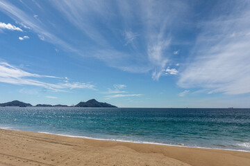 paisaje de la playa en manzanillo Colima, México 