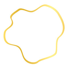 Gold Abstract Shape Outline