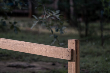 Hermoso establo con un gran jardín y un arbol