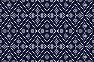 Geometric ethnic flower pattern for background,fabric,wrapping,clothing,wallpaper,Batik,carpet,embroidery style.