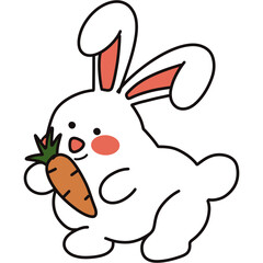 rabbit with carrot