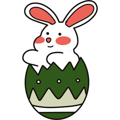 easter bunny with egg
