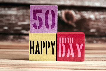 Glückwunsch zum 50 Geburtstag