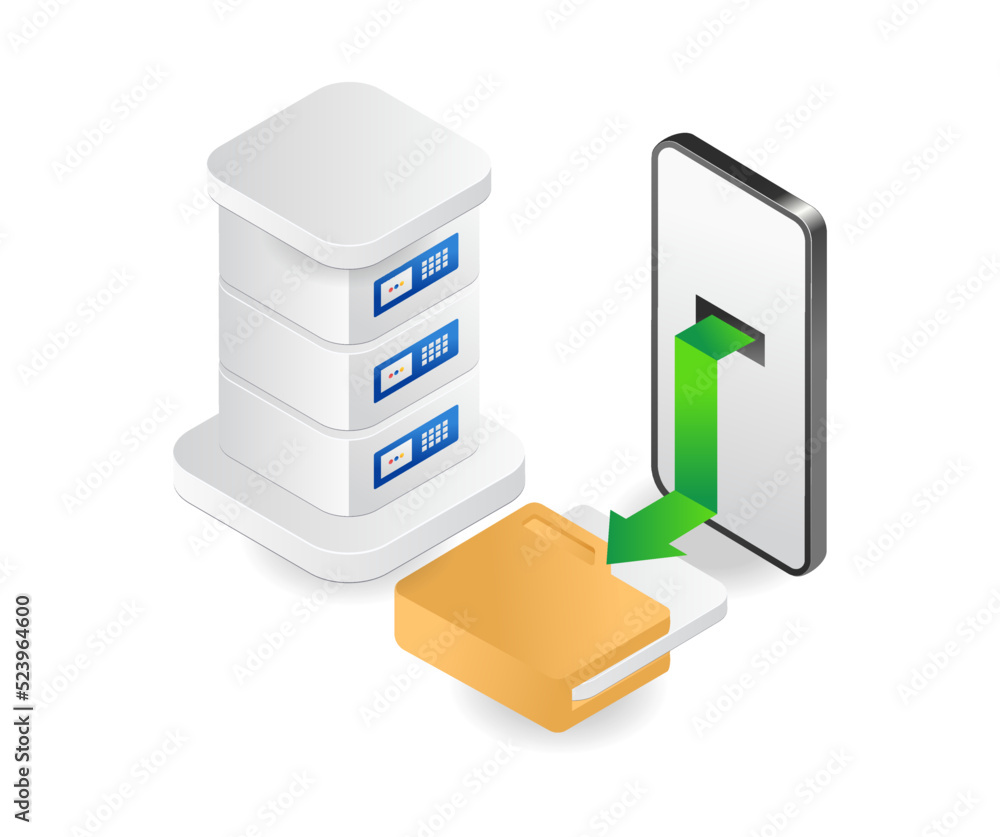 Poster server technology application smartphone data flow