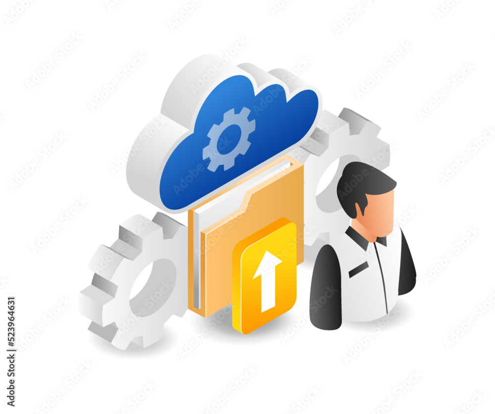 Poster transfer data to cloud server