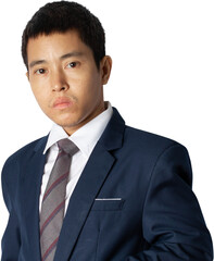 Asia businessman in suit.