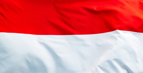 Close up of Indonesia flag background