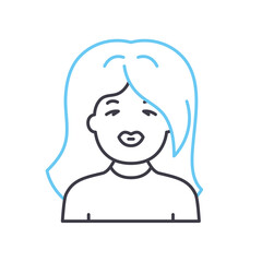 kiss line icon, outline symbol, vector illustration, concept sign