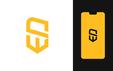 Simple letter CW or SW logo design template. Suitable for any branding logo etc.