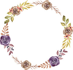 watercolor floral tracing minimal style 